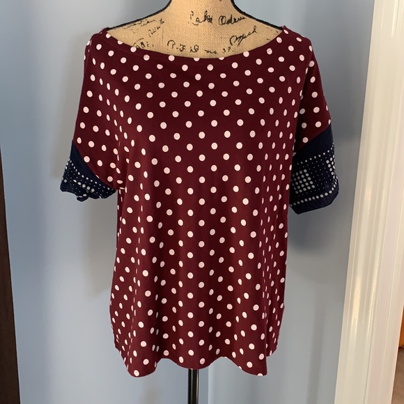 Anthropologie polka dot top - Picture 3 of 4